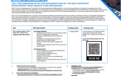 RFI: Implementation of the SIOC-CDT Growth Fund