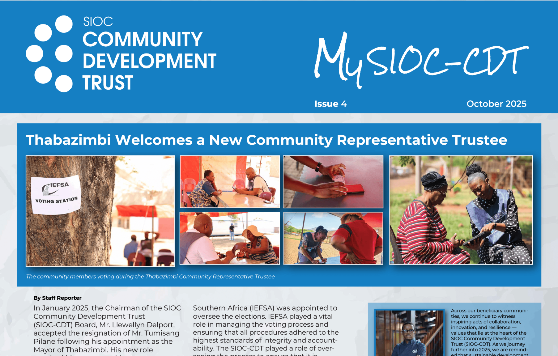 October 2025 Newsletter | SIOC Community Development Trust