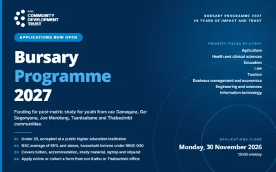 SIOC-CDT Bursary Programme 2027 | Apply Now